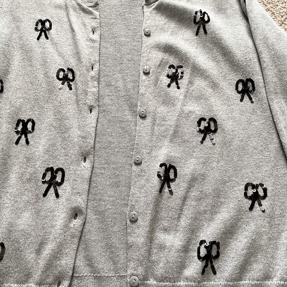 Loft cardigan light grey sweater